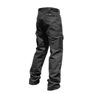 Beetle Outdoor Tactics Men’s Spring And Autumn Breathable And Wearable Multi-pocket Loose Camouflage Cargo Pants – Black, M