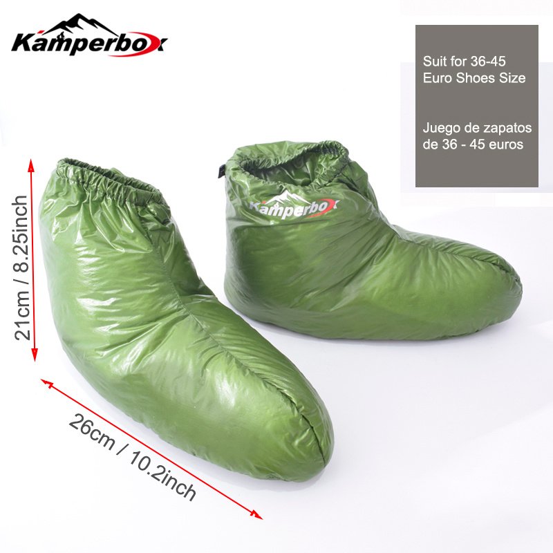 Kamperbox Down Slippers Down Socks Camping Down Booties For Sleeping Bag Camping AQ3 - Image 4