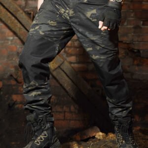 Quartermaster Camouflage Tactical Pants – Dark night camouflage, 2XL