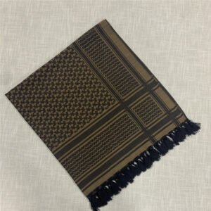 Arabic Khaki Tactical Pure Cotton Scarf – Wolf brown
