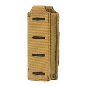 9mm Portable Outdoor Tactics Cartridge Sleeve – CoyoteBrown Gray Brown, 100x25x40mm