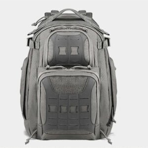 Outdoor Travel Mountain Climbing And Camping 45L Camouflage Tactical Backpack – Light grey