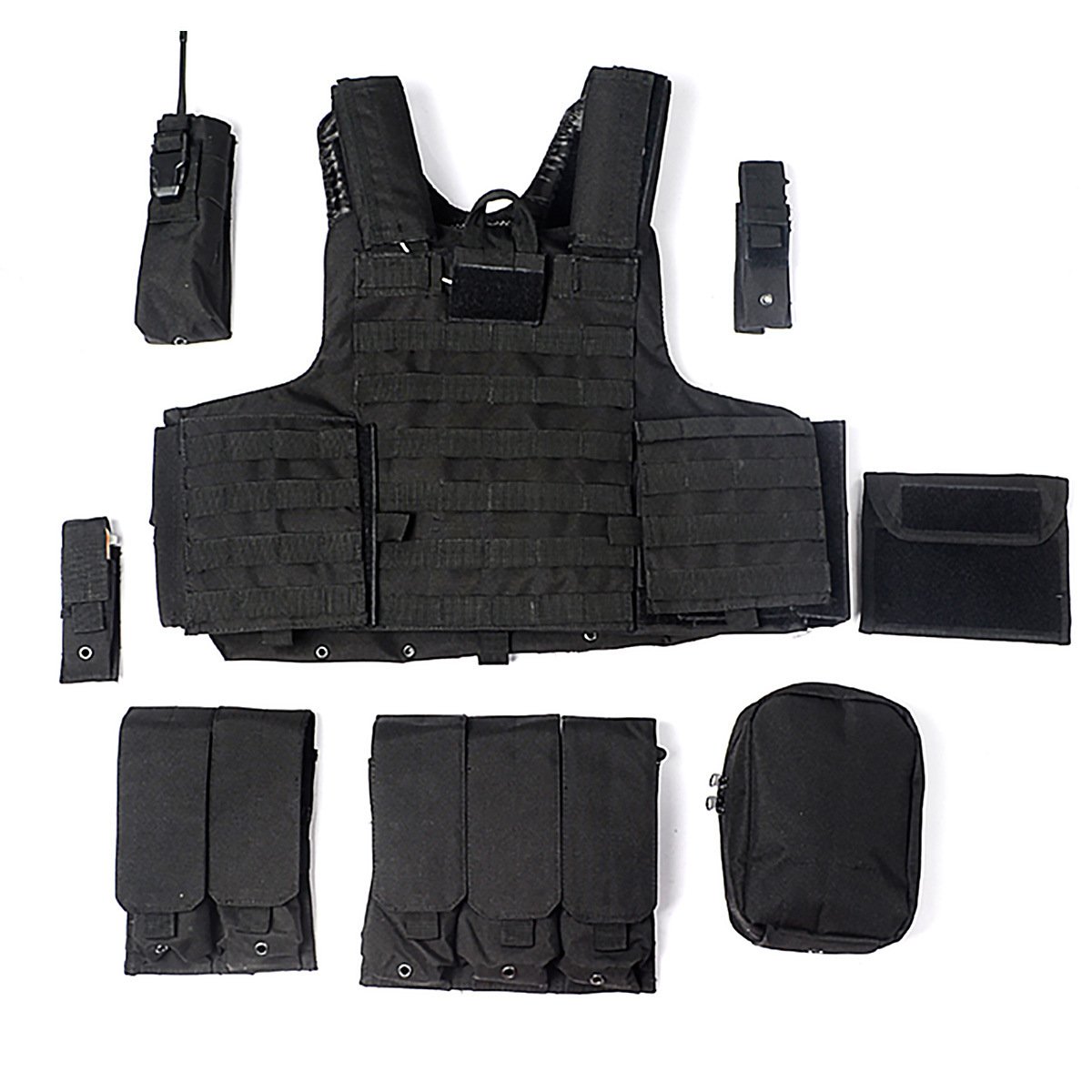 Multi Functional Camouflage Combat Vest 8-piece Military Camouflage Training Equipment - Image 6