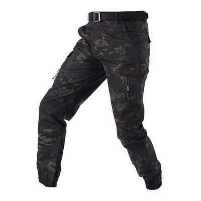 Camouflage Tactical Pants Lattice Fanshui 65 35 Plaid Tactical Pants Drawstring Feet - Image 5