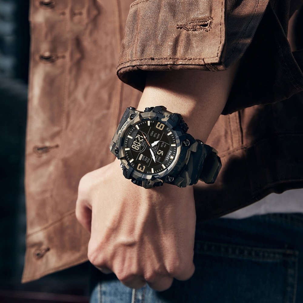 Outdoor Waterproof Electronic Watch Camouflage Sports Luminous Tactics - Image 7