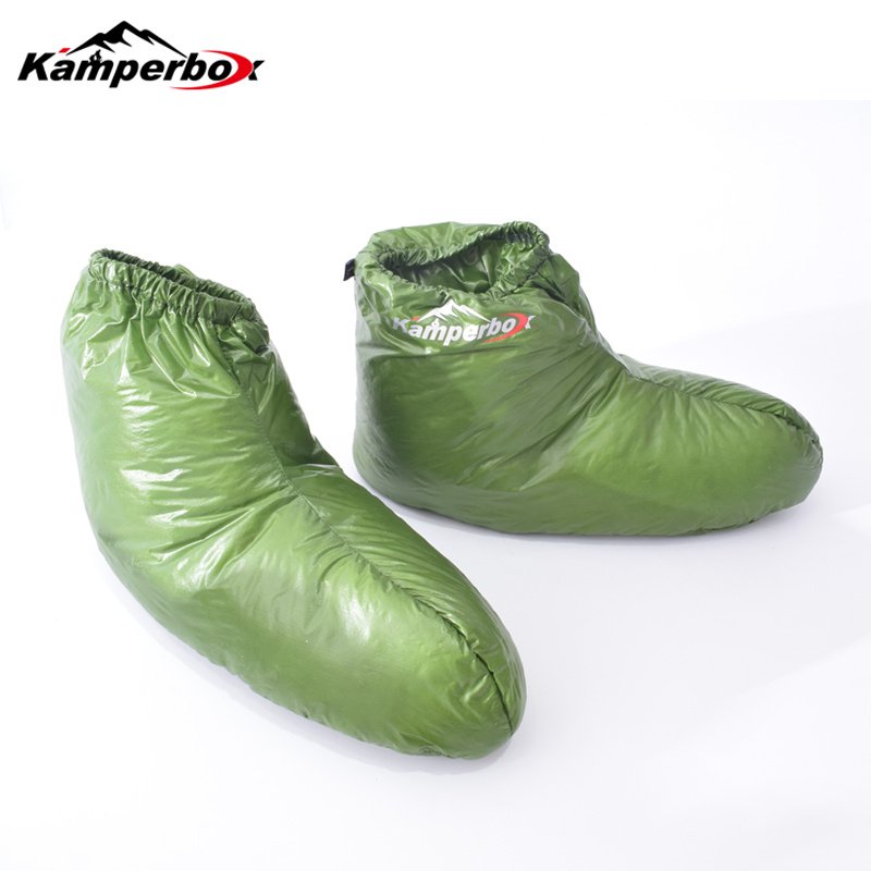 Kamperbox Down Slippers Down Socks Camping Down Booties For Sleeping Bag Camping AQ3 - Image 2