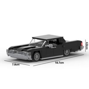 Building Block Car Assembly Model – Black, 307PCs