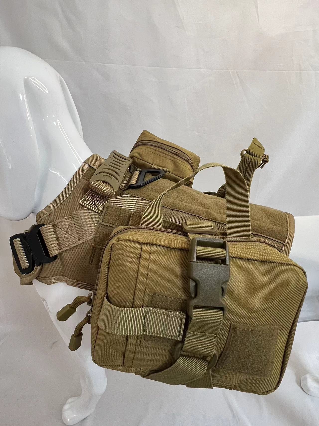 Outdoor Multifunctional Water Bottle Pouch Vest Dog Clothes Suit - Image 10