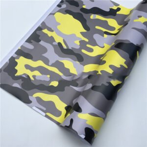 Camouflage HD Inkjet Car Paint Protection Sticker – Yellow, 152x30CM
