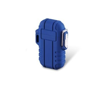 Outdoor Waterproof Inflatable Windproof Lighter Blue Flame Straight Camo Lanyard Portable – Blue