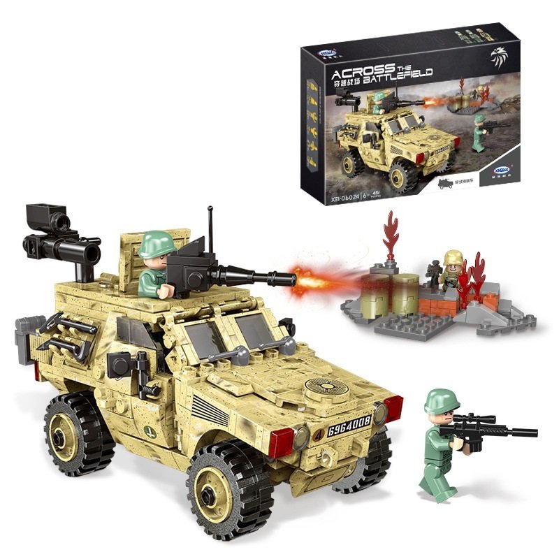 Armor Car Small Particle Assembly Building Blocks Model Military SWAT Educational Toys - Image 6