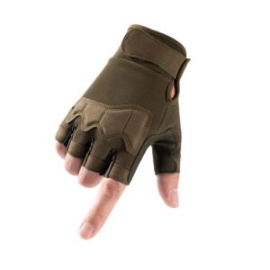 Tactical half finger gloves – ArmyGreen, XL