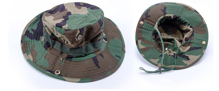 Camouflage Summer Fisherman Outdoor Sunscreen Hat - Image 8