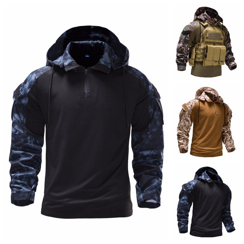 Men's Military Field Outdoor Camouflage Jacket Detachable - Image 2