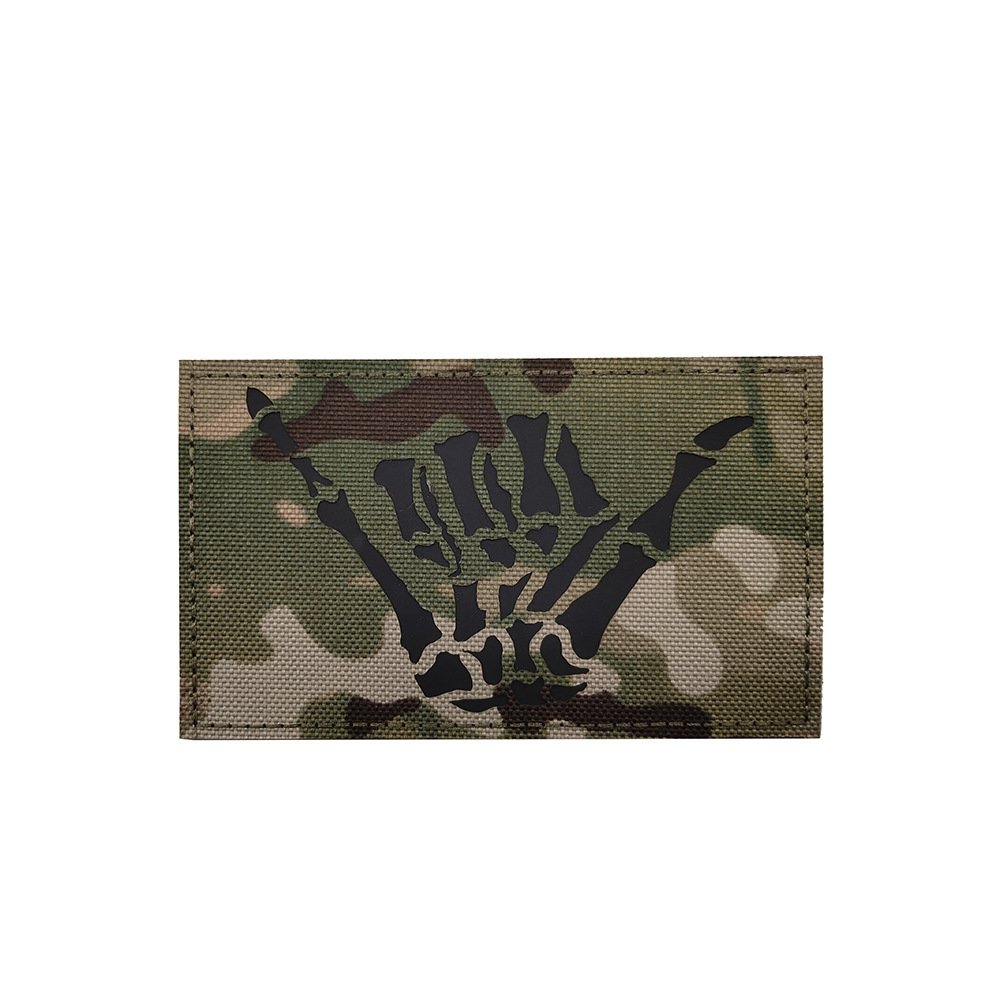 Ray Skull Finger Right Gesture 666IR Recognition Chapter Luminous Velcro Badge - Image 7