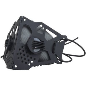 Real Person CS Tactics Half Face Protective Mask Outdoor Mountaineering – Black