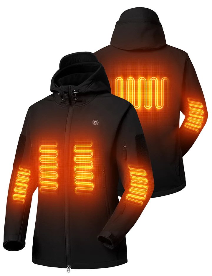 Heated Jacket For Women, ANTARCTICA GEAR Winter Coat With 12V 16000mAh Battery Pack, Soft Shell Heating Hood Jacket - Image 2