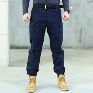 Tactical Pants Summer Male Special Arms Camouflage Overalls – Waterproof Blue, L