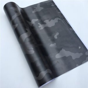 Camouflage HD Inkjet Car Paint Protection Sticker – Black, 152x30CM