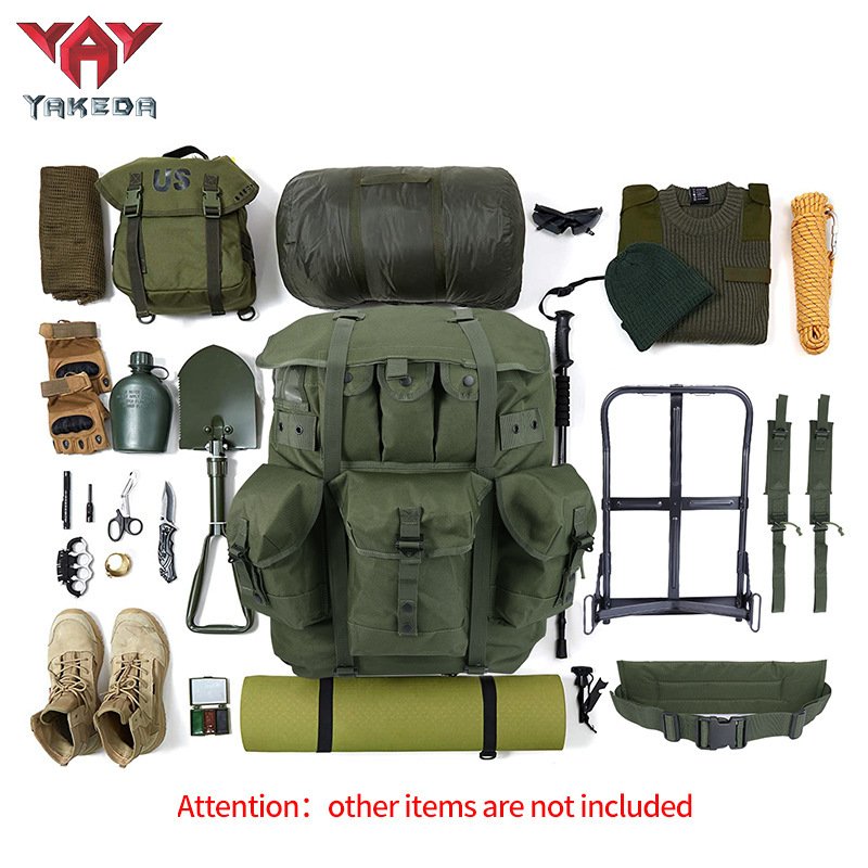 Tactical Iron Frame Backpack Outdoor Army Fan Field Weight Bearing Training Marching Backpack - Image 3