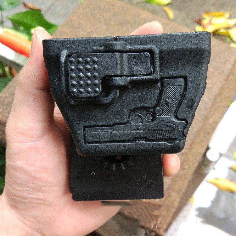 Plastic Steel Waist Quick-draw Flashlight Sleeve