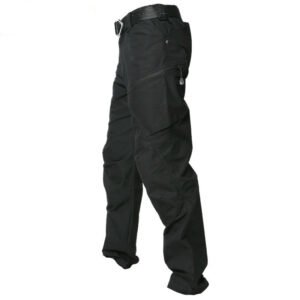 Tactical Pants Outdoor Trekking Hiking Pants Army Fan Stretch Trousers – Black, S