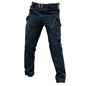 Thin Stretch Comfortable Trousers Outdoor Tactics More Than Breathable Quick-drying Pants Pockets – X9 Black, XL