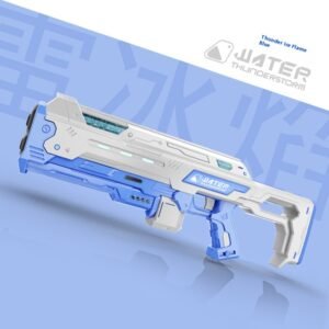 Automatic Water Feeding Pulse Electric Water Gun Toy – Ice Flame Blue
