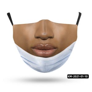 Strange Face Mask Parody Simulation Printing Adult – Q