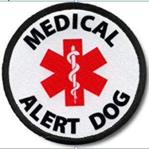 And Ring Label K9 Embroidered Dog Strap Velcro Seal Bag With Seal – M