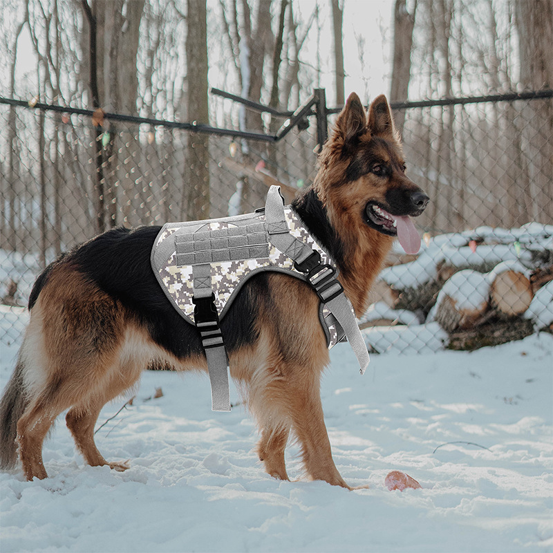Large Pet Supplies Tactical Camouflage Close Traction Harness Wholesale - Image 2