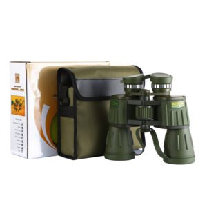 Binoculars 60X60 Powerful Telescope 160000m High Definition For Camping Hiking Full Optical Glass Low Light Night Vision – Green