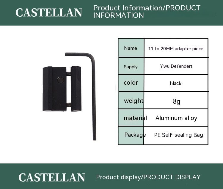 11mm To 20mm Small Clip 11 To 20mm Adapter Bracket - Image 10