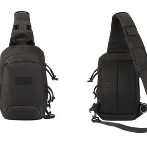 Tactical Chest Bag Multi-functional Shoulder Bag Outdoor Cycling – Black