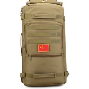 Backpack Outdoor Travel Three-purpose Bag Large-capacity Men And Women Mountaineering Camouflage – Khaki