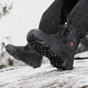 Men’s Export Winter Camping Combat Military Fleece-lined Warm Snow Outdoor Climbing Boots Training Shoes