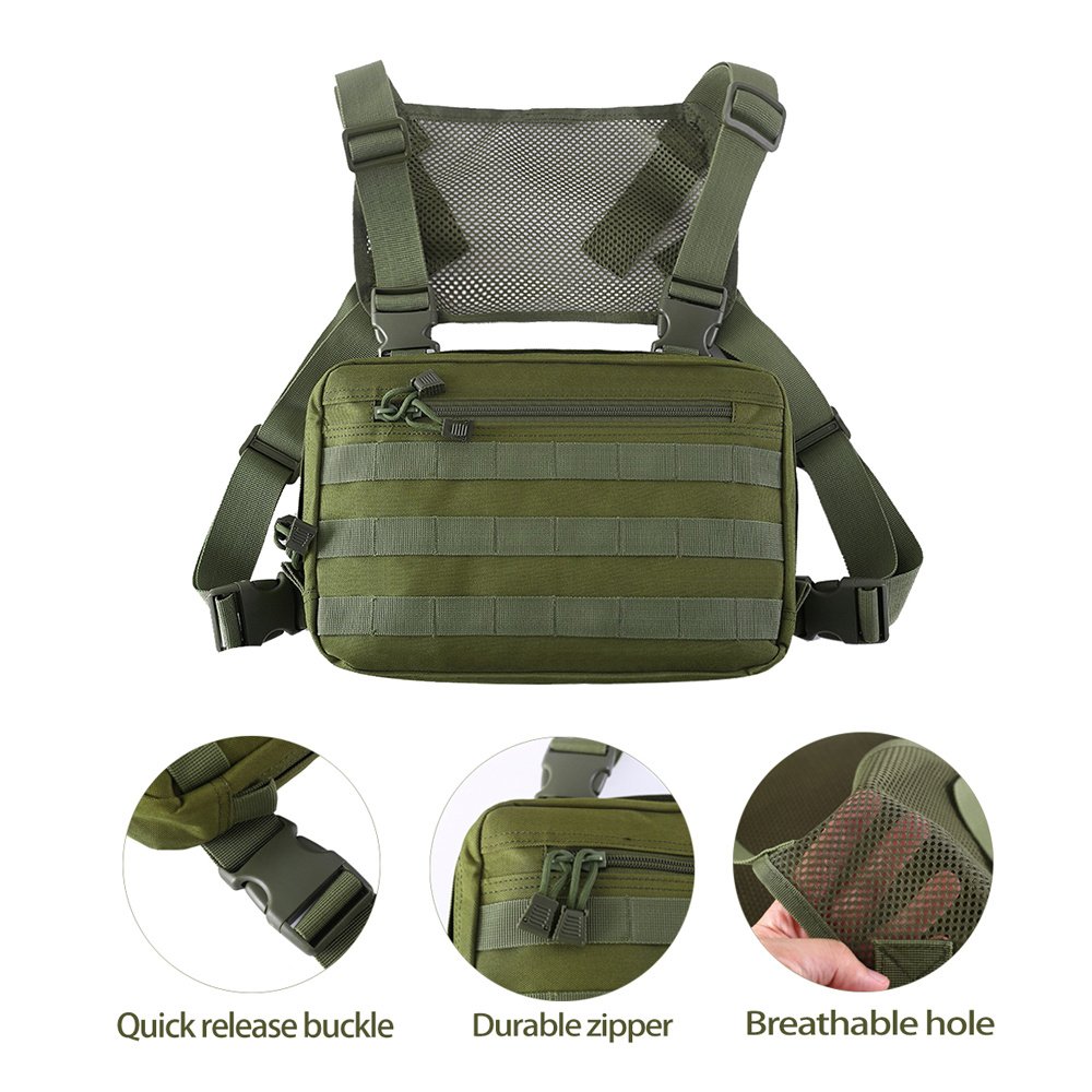 Tactical Outdoor Chest Pocket Practical And Convenient Mesh Breathable Chest Bag - Image 3