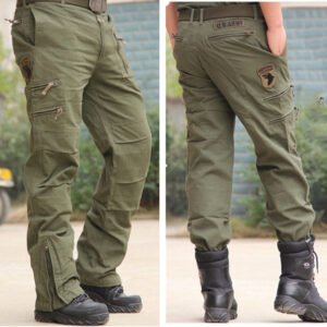 Tactical Tooling Mountaineering Pants Men’s Loose Straight Leg Long Camouflage Army Pants