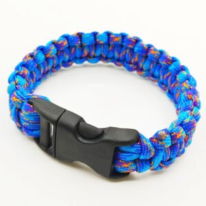 Paracord Outdoor Survival Seven-core Emergency Escape Life-saving Bracelet – Blue Camouflage