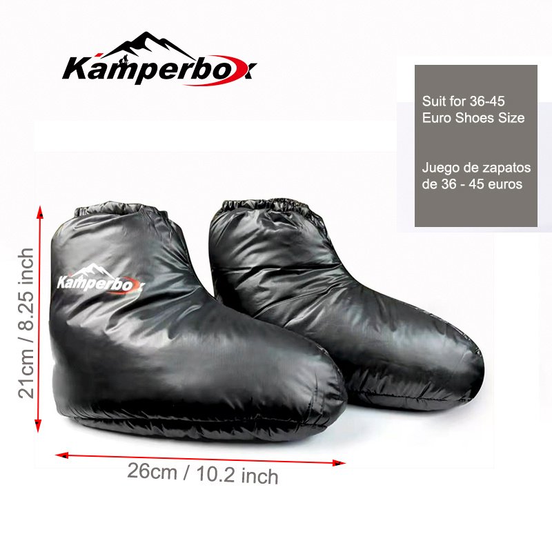 Kamperbox Down Slippers Down Socks Camping Down Booties For Sleeping Bag Camping AQ3 - Image 5