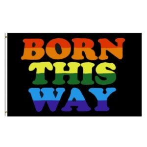 Rainbow Flag Gay Pride Flag – Born this way