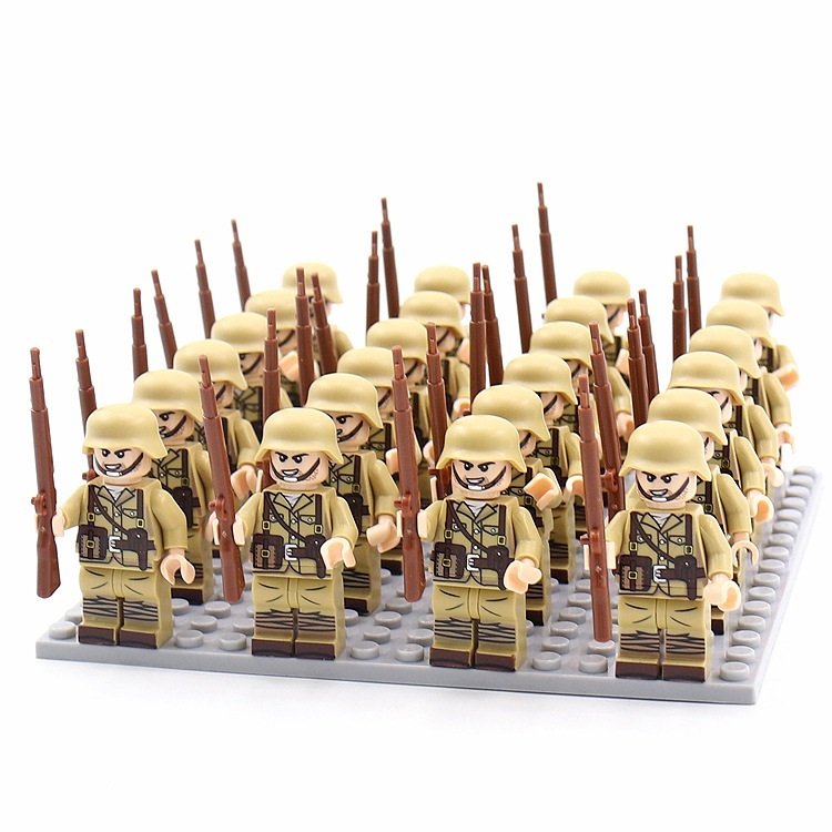 Military BuildingBlock Minifigures Phalanx Suit Camouflage Rifle - Image 8