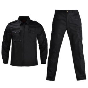 Summer Outdoor Camouflage Suit For Men And Women – Black, 2XL