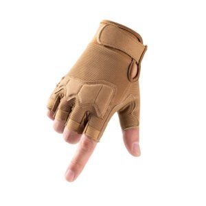 Tactical half finger gloves – Sand color, XL