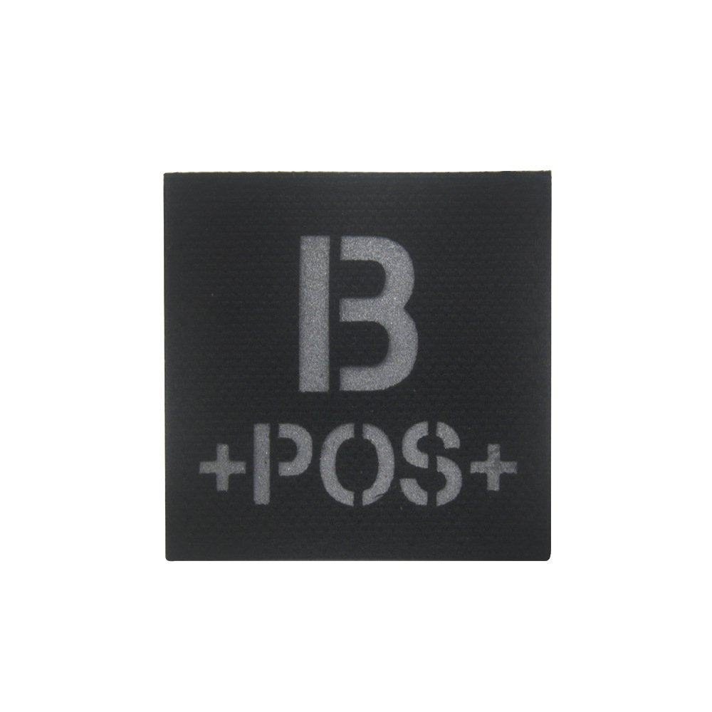 Reflective Blood Type Badge Velcro Armband - Image 2