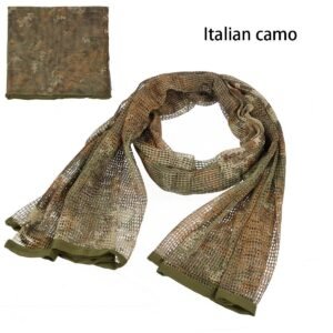 Breathable camouflage outdoor men’s and women’s scarves – Italian Camouflage, Average Size