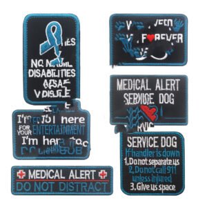 And Ring Label K9 Embroidered Dog Strap Velcro Seal Bag With Seal – T