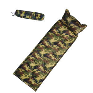 Camo Automatic Inflatable Cushion With Pillow Outdoor Camping Camping Damp – Army green camo, Nine point payment