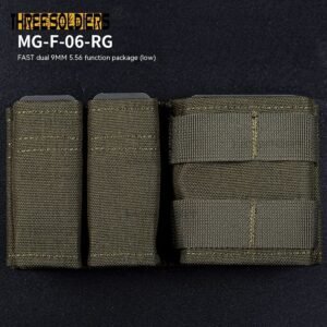 9MM 556 Parallel MOLLE Accessory Kit CS Tactical Multifunction Storage Bag – Ranger Green