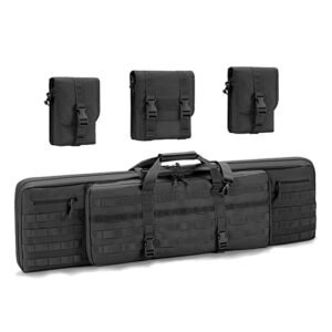 Outdoor Tactical Gun Large-capacity Double-layer Fishing Bag – Black